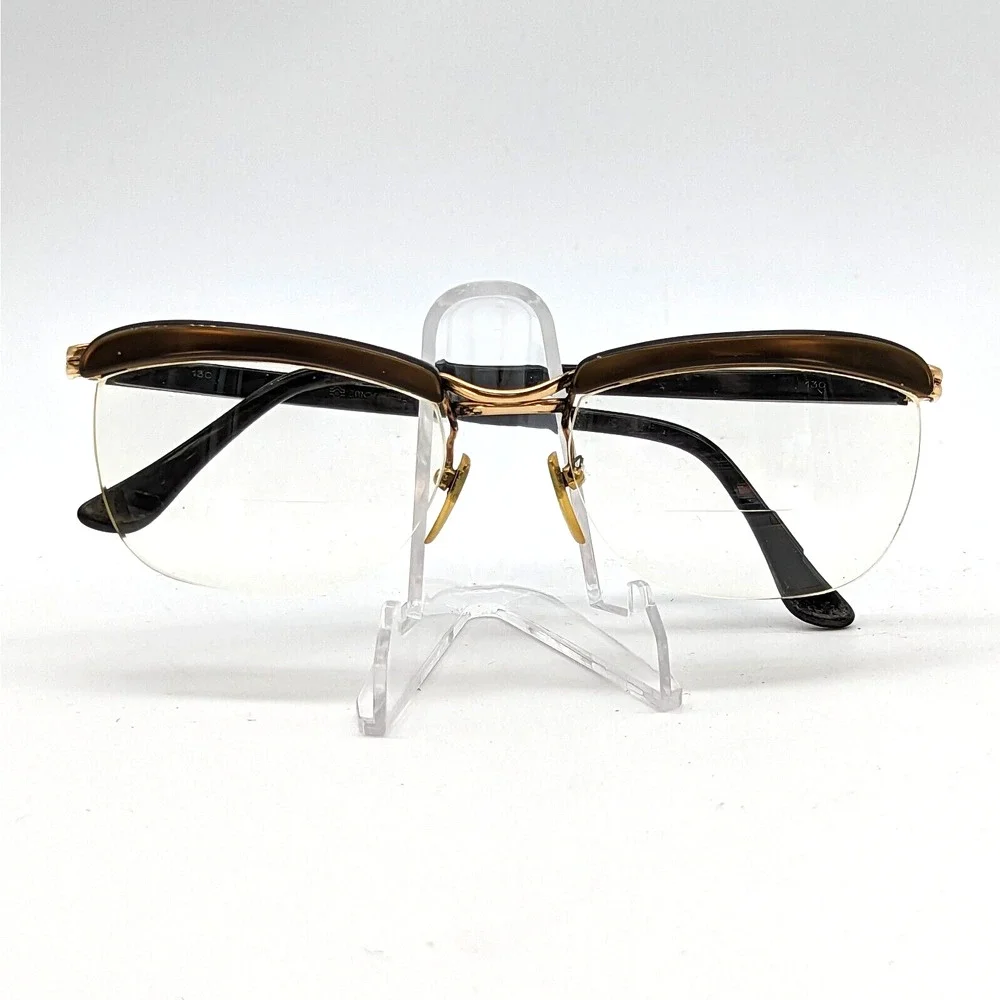 Amor Gold Filled Half Frame Glasses Vintage 1960s Made in France Says 18mm GF